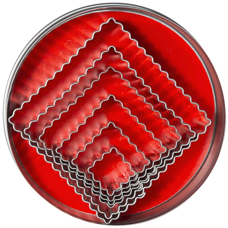 Contacto Ausstechformen, quadratisch, gewelte Form