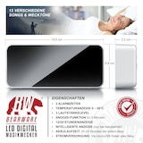 thumbnail of BEARWARE digitaler Wecker mit Netzteil und extra großem 2200 mAh Akku - Musikwecker Reisewecker - 13 Songs und Klingeltöne - Temperaturanzeige