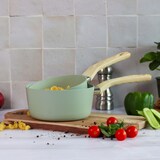 thumbnail of Menastyl - Casserole 18cm colorama celadon - en aluminium - revêtement antiadhésif en céramique