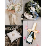 thumbnail of Doppelseitiges Satinband 25mm x 20m Schleifenband Geschenkband Stoffband Weiß