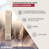 thumbnail of Fackelmann Tecno houten wandthermometer voor binnen en buiten