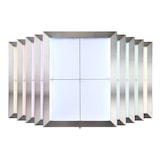 thumbnail of Securit® Visor de informações LED em aço inox – LEDs coloridos – Controle remoto, cabo de 5m incluído