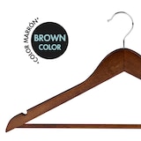 thumbnail of Max Home Pack 80 cabides de madeira cor castanha