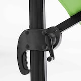 thumbnail of Ampelschirm 2×3 m neigbar, 360° drehbar, aus Aluminium grün