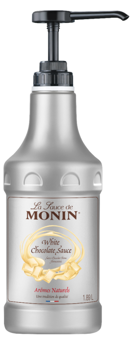 MONIN - Sauce au Chocolat Blanc 1.89L pour boissons chaudes ou dessert drinks
