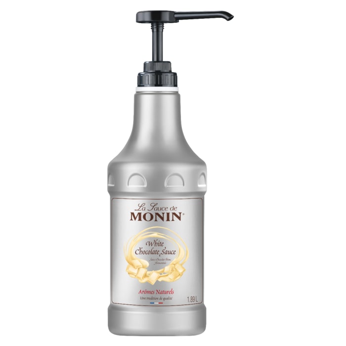 MONIN - Sauce au Chocolat Blanc 1.89L pour boissons chaudes ou dessert drinks