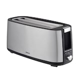 thumbnail of Tostadora de acero inoxidable Beltax BTE2008; Potencia: 1400W; 2 ranuras largas; Función de descongelación, cancelación, recalentamiento