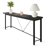 thumbnail of IvoQ Sidetable Zwart – Consoletafel – Haltafel – Industrieel - Smal & Stijlvol - 120x23x74