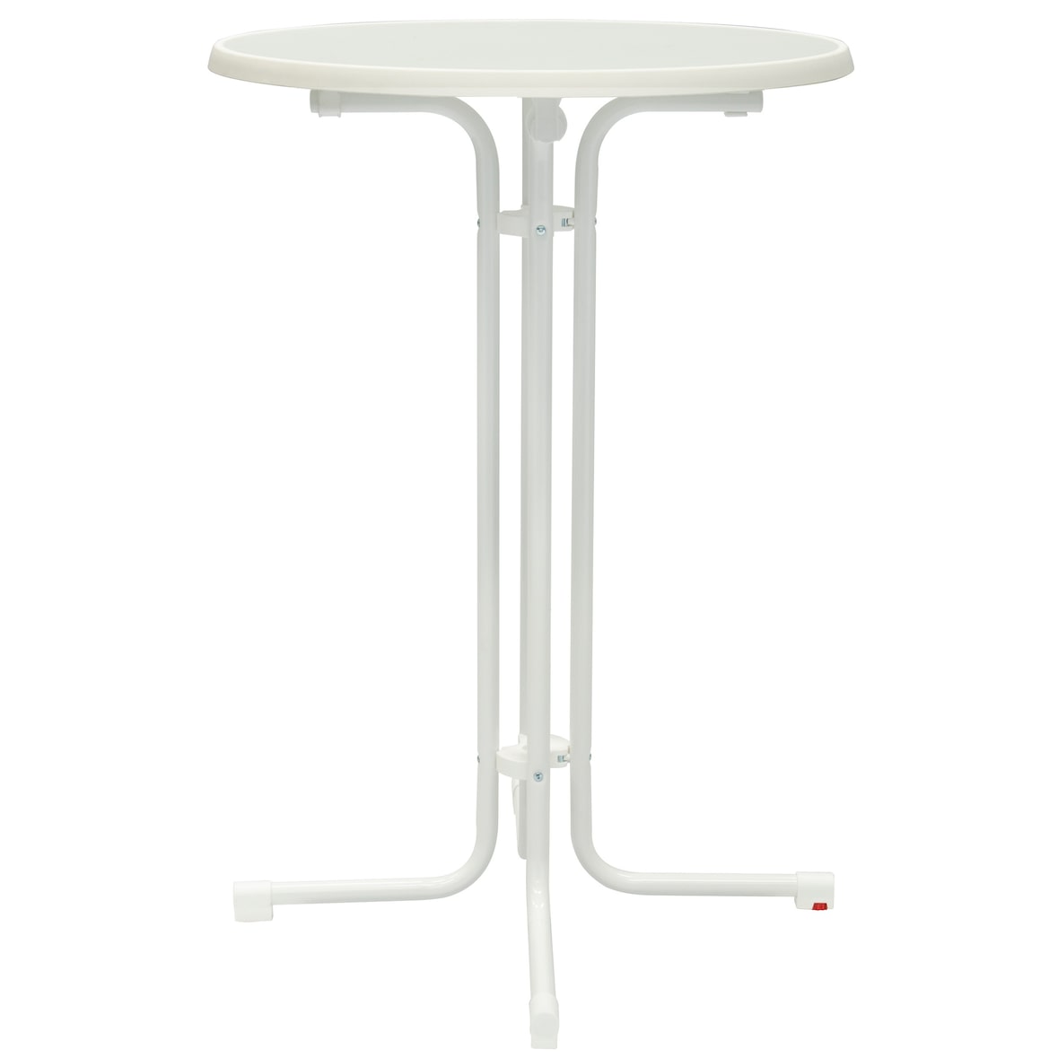 METRO PROFESSIONAL Stehtisch klappbar Mistrano, Stahl, Ø 80 x 110 cm, rund, weiß