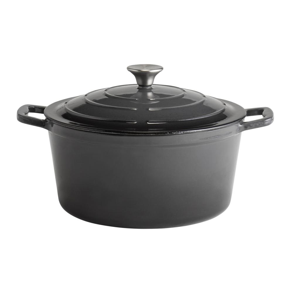 APS Kochtopf mit Deckel -5 STARS- Ø 28 cm, H: 13 cm, 6 Liter Gusseisen, emailliert