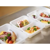 thumbnail of Duni Siegelschale Caterline 227 x 178 x 50 mm Weiß 2-Teilung, 216 Stk/Krt (1 x 216 Stk)