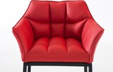 thumbnail of Barhocker GIBEL - Kunstleder Rot 64x48x110 cm Schwarz | Barstuhl Mit Lehne Tresenhocker Tresenstuhl Kneipenhocker Kneipenstuhl