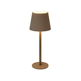 thumbnail of WellHome - Taupefarbene wiederaufladbare LED-Tischlampe mit 32 warmweißen Lichtern und 4 Helligkeitsstufen Ø10,5x36,2cm