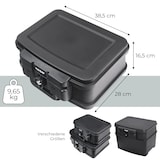 thumbnail of HMF 250451 Feuerfeste Wasserdichte Dokumentenbox, DIN A5, 38,5 x 16,5 x 28 cm, Schwarz