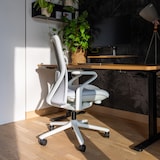 thumbnail of Sedia da ufficio / Sedia girevole VERVIO Schienale 3D in tessuto a rete / Seduta in tessuto bianco hjh OFFICE