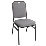 thumbnail of Bolero banketstoelen met vierkante rugleuning, grijs, 4 stuks