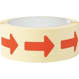 thumbnail of Aufkleber I Etikett Pfeil, beschriftbar, rot, Haftpapier, ablösbar, 35x25mm, 500/Rolle