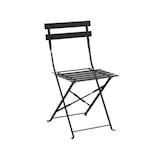 thumbnail of Bolero Klappbare Terrassenstühle Stahl, Schwarz (2 Stück)