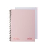 thumbnail of Cuaderno A4+ tapa extradura 80H 80G rayado microperforado 1 banda color Navigator Rosa