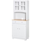 thumbnail of HOMCOM Credenza Alta per Cucina Mobile Buffet in Legno Bianco