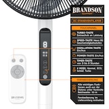 thumbnail of Brandson - DC Standventilator energiesparend ECO - Fernbedieung - Brushless Silent Motor -sehr leise - Oszilation 60° 90° 120° - Ventilator Timer