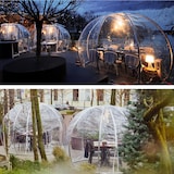 thumbnail of astreea Igloo Terrassenpavillon Model L mit Crystal-PVC Bezug, transparent, wasserfest