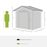 thumbnail of Outsunny Capanno Casetta da Giardino in Metallo Porta Utensili 2 Porte