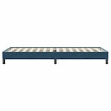 thumbnail of vidaXL Boxspringbett ohne Matratze Dunkelblau 80x220 cm Samt