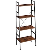 thumbnail of tectake Wandkast Liverpool 61,5 x 36,5 x 150cm - Industrieel hout donker, rustiek - 404148