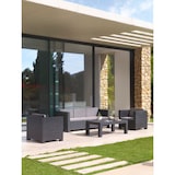 thumbnail of SP Berner Set de Muebles de Jardín y Terraza Diva Tropea Color Grafito Sofá 3 Plazas, 2 Sillones y Mesa de Centro