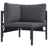thumbnail of vidaXL Gartensofa-set mit Kissen 10 pcs Schwarz Stahl