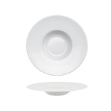 thumbnail of Piatto Pasta/Fondo Gourmet Saturno Bianco, Confezione da 4, Ø CM 25 INTERNO Ø CM 12