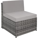 thumbnail of tectake Wicker Loungeset Verona - UV-bestendig Materiaal - Moderne Hoekbank - Comfortabele Zitkussens - Grijs voor Buiten