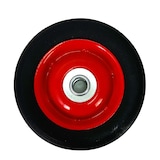 thumbnail of Set de 2 Ruedas para carretilla, neumáticos de goma maciza, 6"-1.3", Eje de 15 mm, hasta 150 kg, tamaño 150-30mm