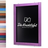 thumbnail of Kreidetafel mit Holzrahmen / Flieder 60x150cm