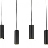 thumbnail of Lámpara Colgante Lineal Colección Junco en Negro 4xGU10