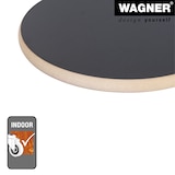 thumbnail of WAGNER Pflanzenroller BLACK Ø 29,5 x 2,5 cm, für innen, MDF mit Melamin, schwarz, Tragkraft 100 kg, DE Ware - 20027501