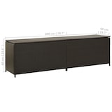 thumbnail of vidaXL Gartenbox Poly Rattan 200x50x60 cm Braun