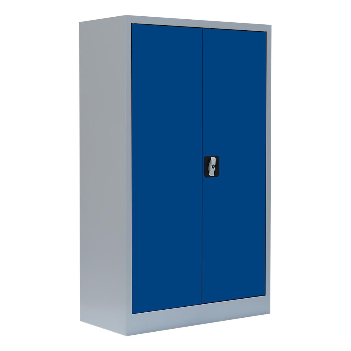 Stahl Aktenschrank Metallschrank abschließbar Büroschrank Lichtgrau/Blau 1200 x 800 x 383 mm 530291