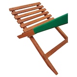 thumbnail of Klappstuhl Strandstuhl Anglerstuhl Gartenstuhl Stuhl zum Zusammenstecken grüner Bezug V-10-352