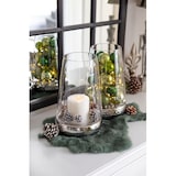 thumbnail of Windlicht Bora (Höhe 28 cm), gehämmert, vernickelter Keramikfuß