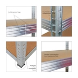 thumbnail of PROREGAL Schwerlastregal TAURUS XL | HxBxT 180x160x60cm | Fachlast 250kg | Verzinkt | Stecksystem Lagerregal Regalsystem