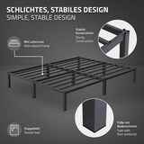 thumbnail of ML-Design Metallbett 160x200 cm Anthrazit | Stahlrahmen mit Lattenrost, robustes Doppelbett, Ehebett, Jugendbett, Gästebett