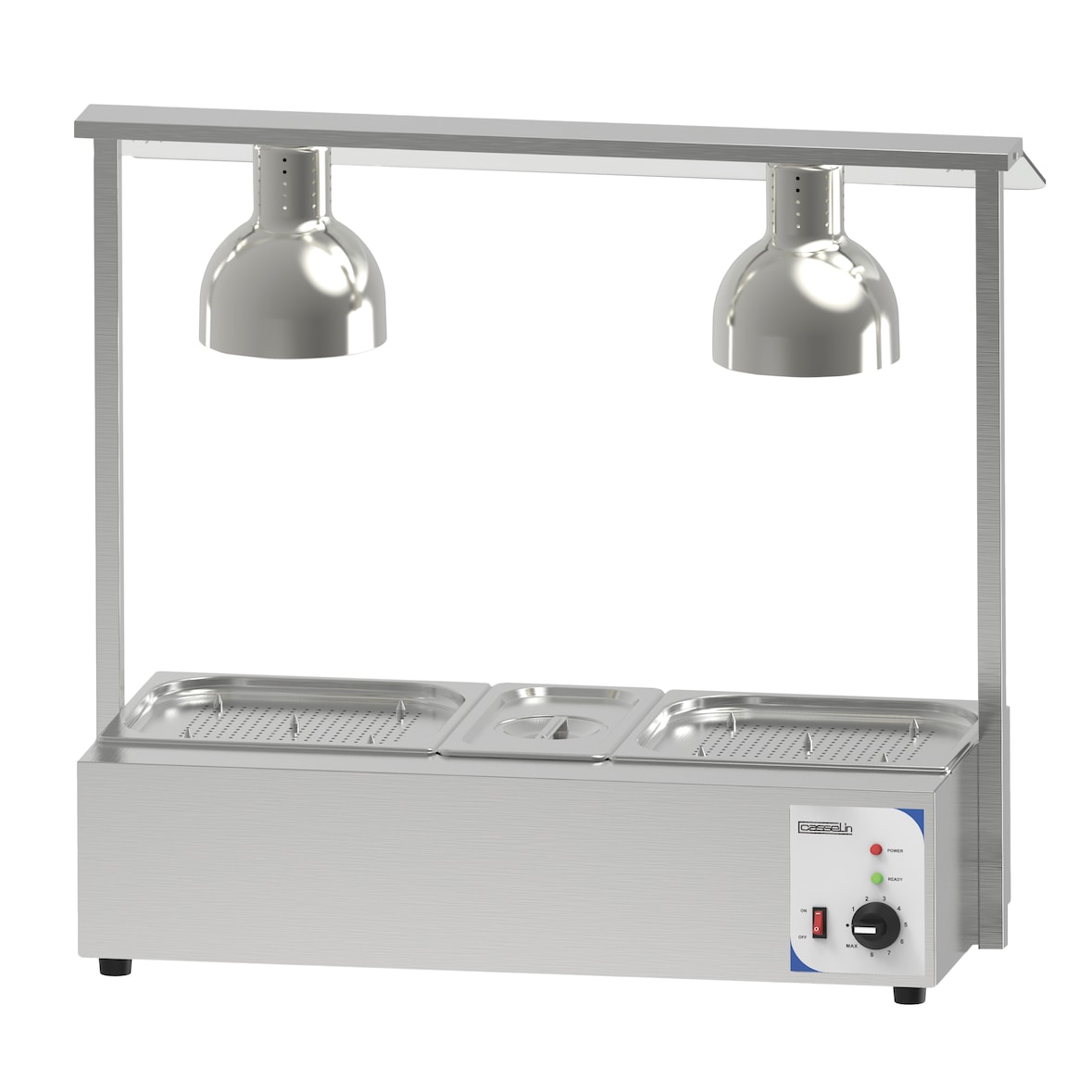 Postazione di taglio riscaldata a bagnomaria doppio Casselin CPDCBMFRD Acciaio inox