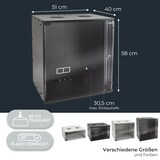 thumbnail of HMF 65712-02 Serverschrank 19 Zoll, 12 HE, 51 x 40 x 58 cm, Schwarz