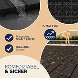 thumbnail of Casaria WPC Fliesen 44x Mosaik Anthrazit