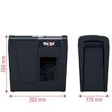 thumbnail of Rexel Secure X6, Destructeur de documents manuel, Coupe Croisée Sécurité P4, Capacité 6 feuilles, Corbeille 10L, Noir, 2020122EU