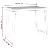 thumbnail of vidaXL Campingtafel hout-look 79x56x64 cm PP wit