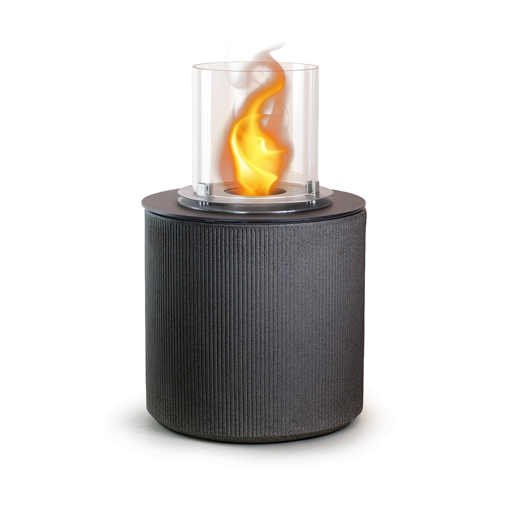 Chimenea de bioetanol brasero de suelo para jardín para interior y exterior MODIGLIANI Hierro fundido Gris d.36 x h56