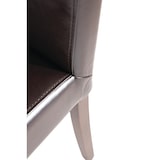 thumbnail of Sillas de comedor Bolero de piel sintética en color marrón oscuro, 2 piezas